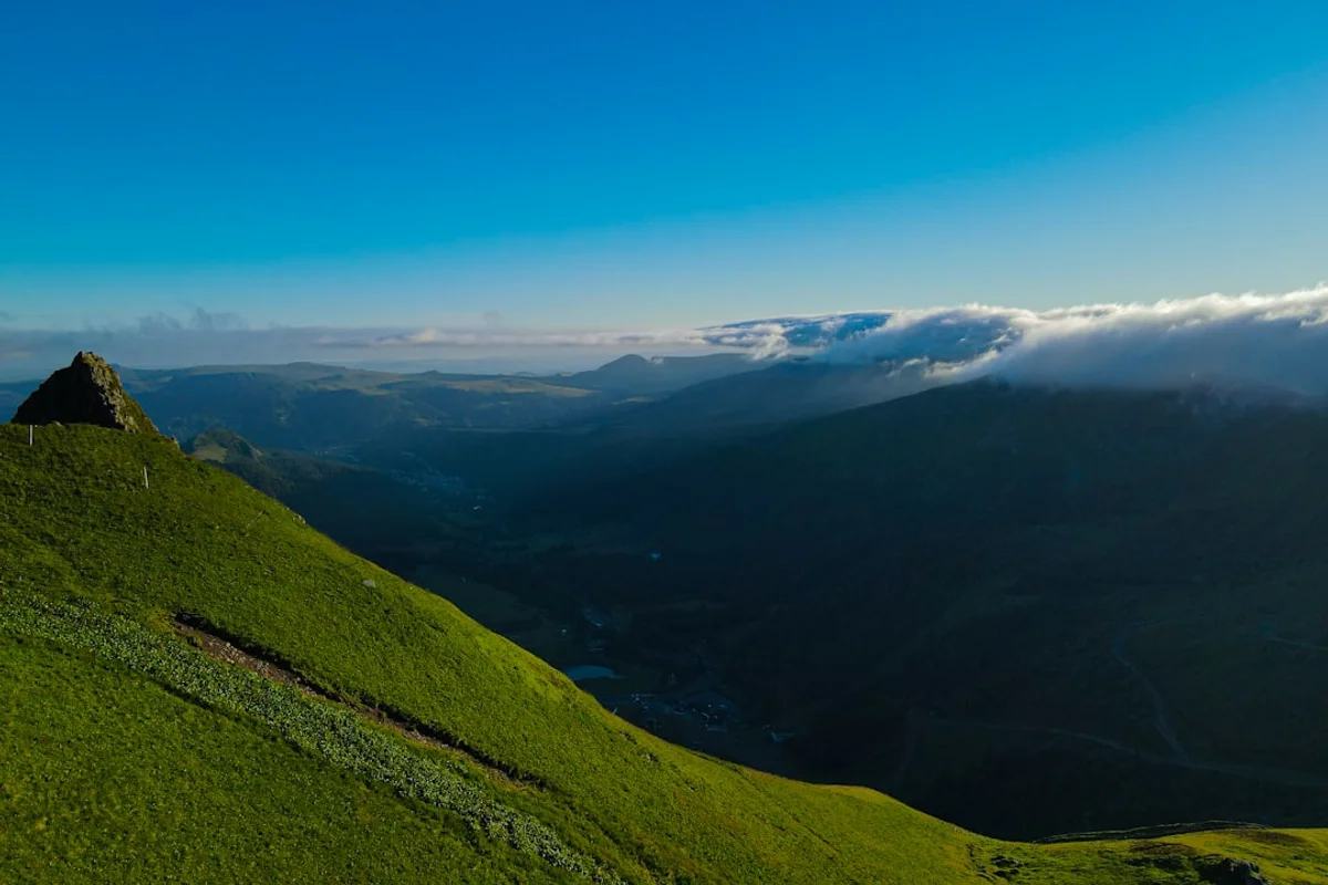 Le Mont-Dore station de ski au pied du Puy de Sancy - Massif Central